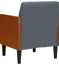 Sessel mit Armlehnen Dunkelgrau 55 cm Samt