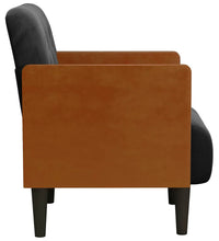 Sessel mit Armlehnen Schwarz 55 cm Samt