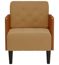 Sessel mit Armlehnen Braun 55 cm Samt