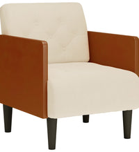 Sessel mit Armlehnen 55 cm Leinen