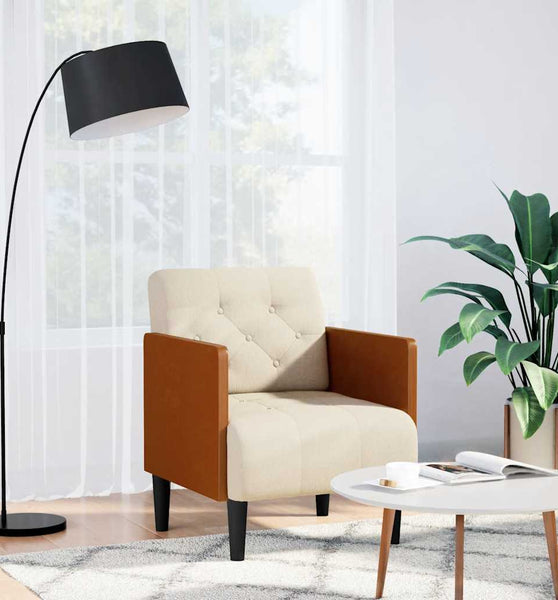 Sessel mit Armlehnen 55 cm Leinen