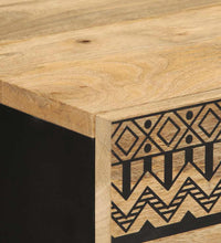 Sideboard 60x33,5x75 cm Raues Mangoholz