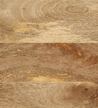 Couchtisch Schwarz 80x50x40 cm Raues Mangoholz