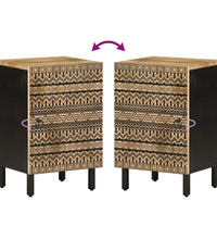 Badschrank 38x33,5x58 cm Massivholz Mango