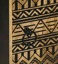 Badschrank 38x33,5x58 cm Massivholz Mango