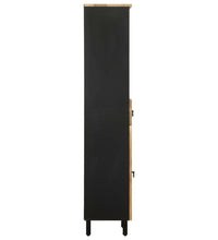 Badschrank 38x33,5x160 cm Massivholz Mango