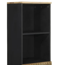 Badschrank 38x33,5x160 cm Massivholz Mango