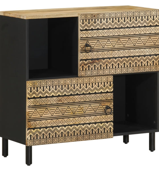 Sideboard 80x33,5x75 cm Raues Mangoholz