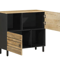 Sideboard 80x33,5x75 cm Raues Mangoholz