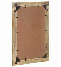 Badspiegel 50x70 cm Massivholz Mango und Glas