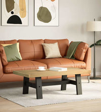 Couchtisch NOAIN A-förmige Beine 120x60x40 cm Massivholz Kiefer