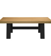 Couchtisch NOAIN A-förmige Beine 120x60x40 cm Massivholz Kiefer