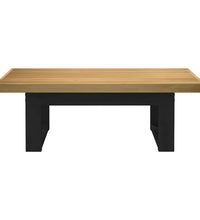 Couchtisch NOAIN U-förmige Beine 120x60x40 cm Massivholz Kiefer