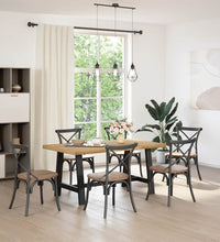 Esstisch NOAIN A-Form-Beine 160x90x75 cm Massivholz Kiefer