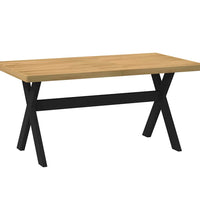 Esstisch NOAIN X-Form-Beine 160x90x75 cm Massivholz Kiefer