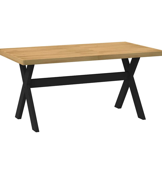 Esstisch NOAIN X-Form-Beine 160x90x75 cm Massivholz Kiefer