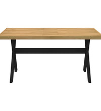 Esstisch NOAIN X-Form-Beine 160x90x75 cm Massivholz Kiefer