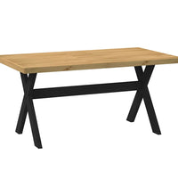 Esstisch NOAIN X-Form-Beine 160x90x75 cm Massivholz Kiefer