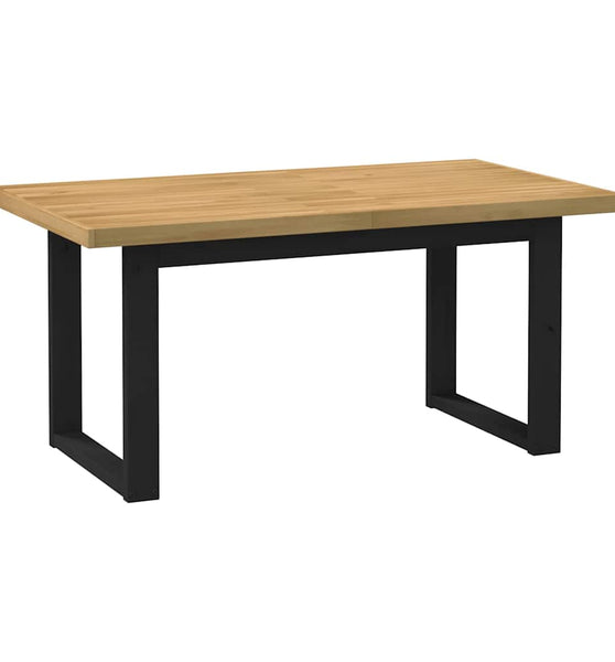 Esstisch NOAIN U-Form-Beine 160x90x75 cm Massivholz Kiefer