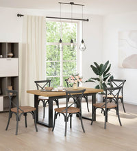 Esstisch NOAIN U-Form-Beine 160x90x75 cm Massivholz Kiefer