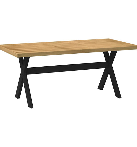 Esstisch NOAIN X-Form-Beine 180x90x75 cm Massivholz Kiefer