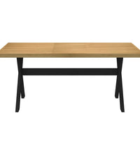 Esstisch NOAIN X-Form-Beine 180x90x75 cm Massivholz Kiefer