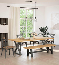 Esszimmerbank NOAIN A-Form-Beine 180x40x45 cm Massivholz Kiefer