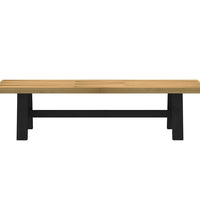Esszimmerbank NOAIN A-Form-Beine 180x40x45 cm Massivholz Kiefer