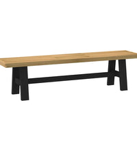Esszimmerbank NOAIN A-Form-Beine 180x40x45 cm Massivholz Kiefer