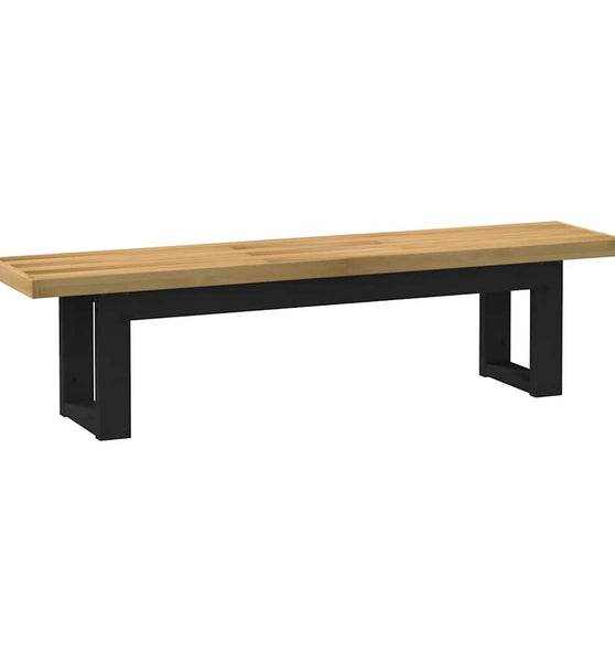 Esszimmerbank NOAIN U-Form-Beine 180x40x45 cm Massivholz Kiefer
