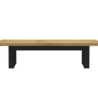 Esszimmerbank NOAIN U-Form-Beine 180x40x45 cm Massivholz Kiefer