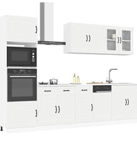 7-tlg. Küchenschrank-Set Kalmar Weiß Holzwerkstoff