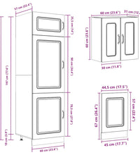 8-tlg. Küchenschrank-Set Kalmar Räuchereiche Holzwerkstoff