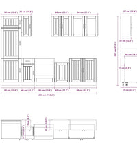 8-tlg. Küchenschrank-Set Kalmar Weiß Holzwerkstoff