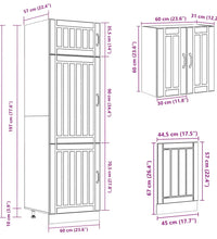 8-tlg. Küchenschrank-Set Kalmar Räuchereiche Holzwerkstoff