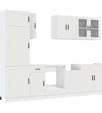 8-tlg. Küchenschrank-Set Kalmar Weiß Holzwerkstoff