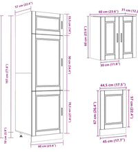 8-tlg. Küchenschrank-Set Kalmar Weiß Holzwerkstoff