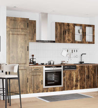 8-tlg. Küchenschrank-Set Kalmar Räuchereiche Holzwerkstoff