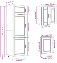 8-tlg. Küchenschrank-Set Kalmar Räuchereiche Holzwerkstoff