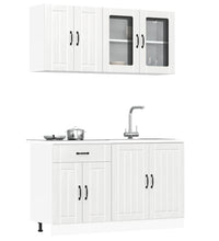 4-tlg. Küchenschrank-Set Kalmar Hochglanz-Weiß Holzwerkstoff