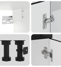 11-tlg. Küchenschrank-Set Kalmar Schwarz Holzwerkstoff