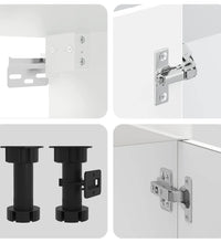 11-tlg. Küchenschrank-Set Kalmar Hochglanz-Weiß Holzwerkstoff