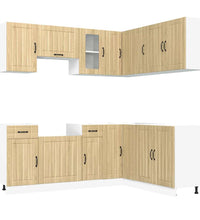 11-tlg. Küchenschrank-Set Kalmar Sonoma-Eiche Holzwerkstoff
