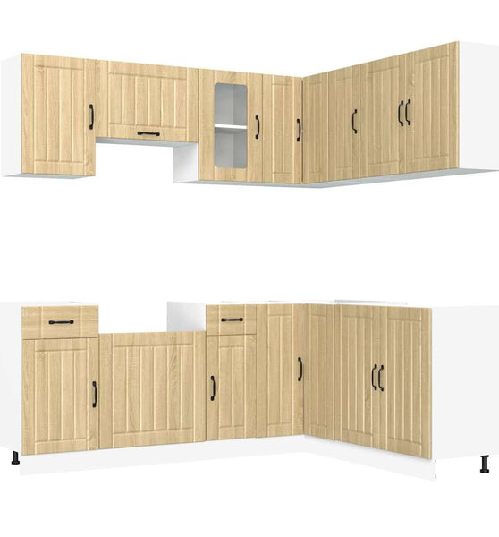 11-tlg. Küchenschrank-Set Kalmar Sonoma-Eiche Holzwerkstoff