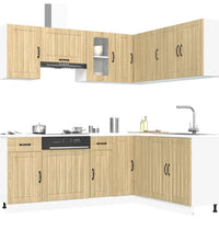 11-tlg. Küchenschrank-Set Kalmar Sonoma-Eiche Holzwerkstoff