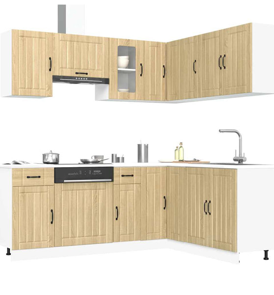 11-tlg. Küchenschrank-Set Kalmar Sonoma-Eiche Holzwerkstoff