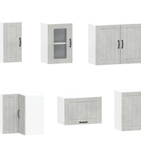 11-tlg. Küchenschrank-Set Kalmar Betongrau Holzwerkstoff