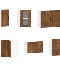 11-tlg. Küchenschrank-Set Kalmar Räuchereiche Holzwerkstoff