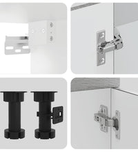 11-tlg. Küchenschrank-Set Kalmar Grau Sonoma Holzwerkstoff