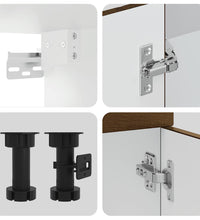 11-tlg. Küchenschrank-Set Braun Eichen-Optik Holzwerkstoff